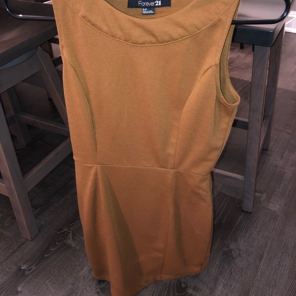 Tan forever 21 dress